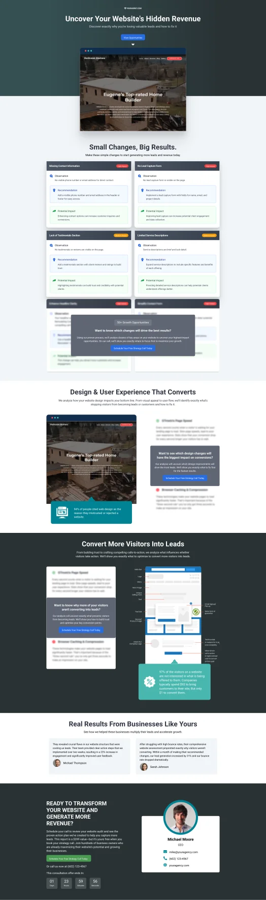 AI-powered website audit