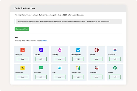 Workflow automated platform connections